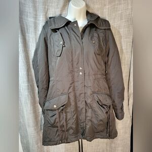 WOMENS VERO MODA SIZE MEDIUM SILVER GREY CASUAL LIGHTLY PADDED PARKA COAT JACKET